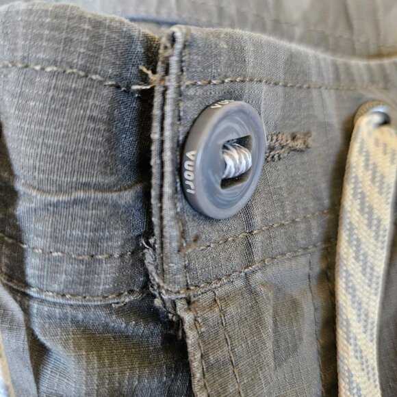 Vuori Ripstop Pants Womens Small Green Camo Drawstring Slim Fit 28x28 Hiking - Picture 5 of 9